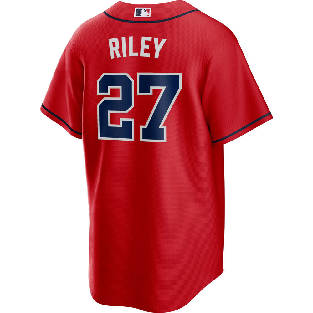 Men's Atlanta Braves Austin Riley Cool Base Replica Alternate Jersey - Red