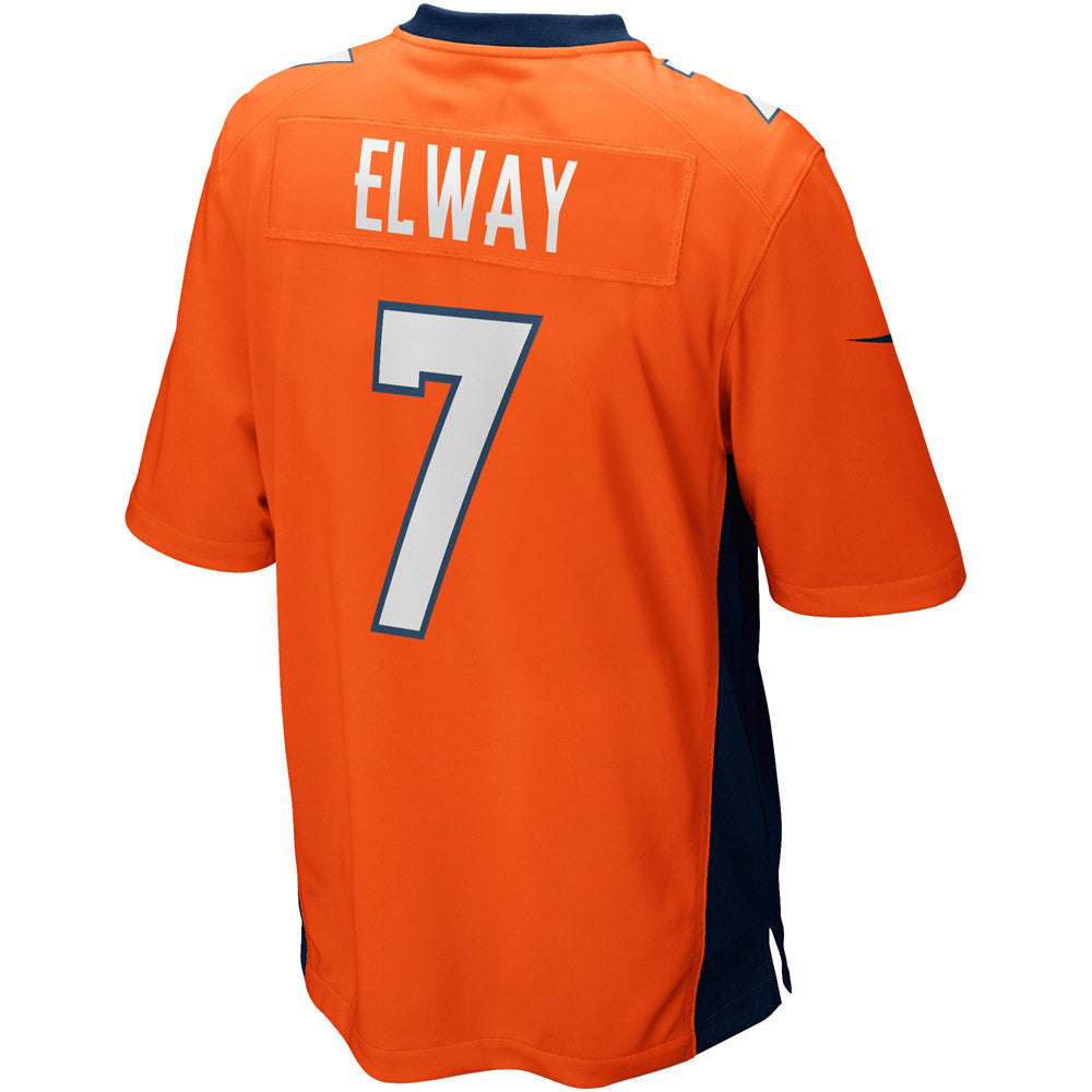 Men's Denver Broncos John Elway Game Retired Player Jersey Orange